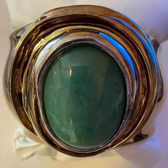 RLM Studio Brass 925 Sterling and Brass Large Cuff Bracelet